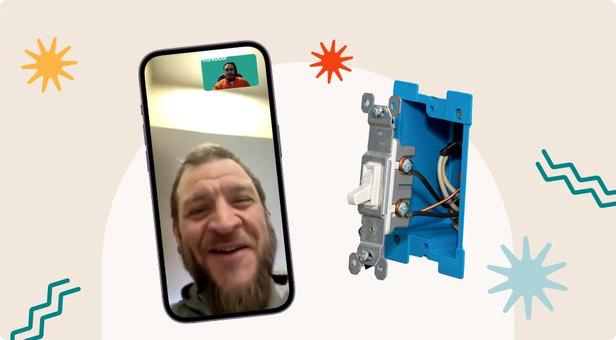 Real Video Chat Story: AJ Replaces His Light Switch